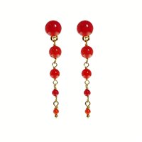 Boucles d'oreilles Rajola Femme in Argent Pasta di corallo 45-486-6P